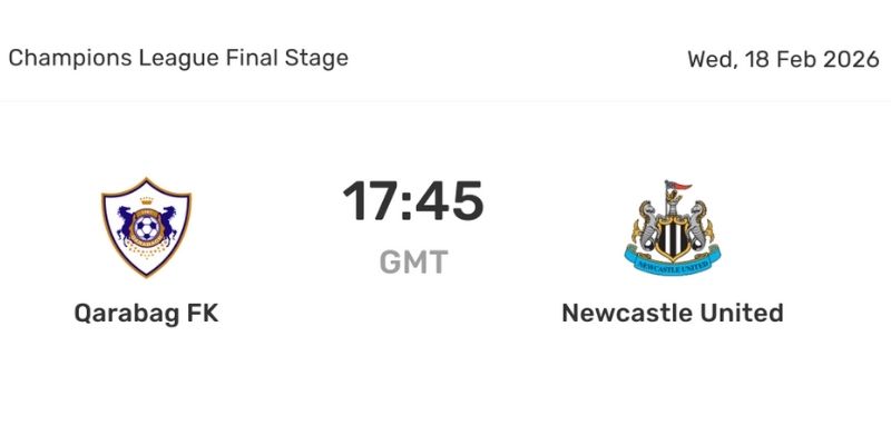 Soi Kèo Qarabag Vs Newcastle Ngày 19/02/2026 00:45 nêu bật lợi thế sân nhà